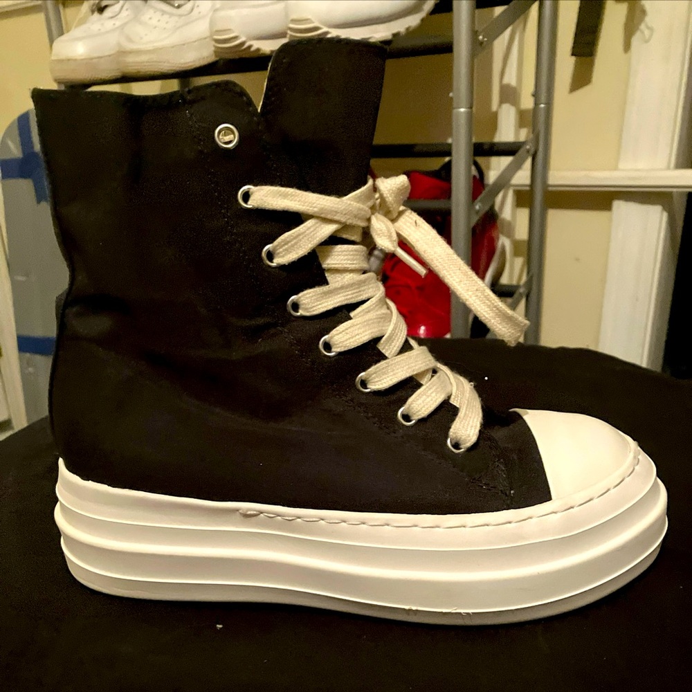 Nice high end Rick Owen’s bumper sneakers